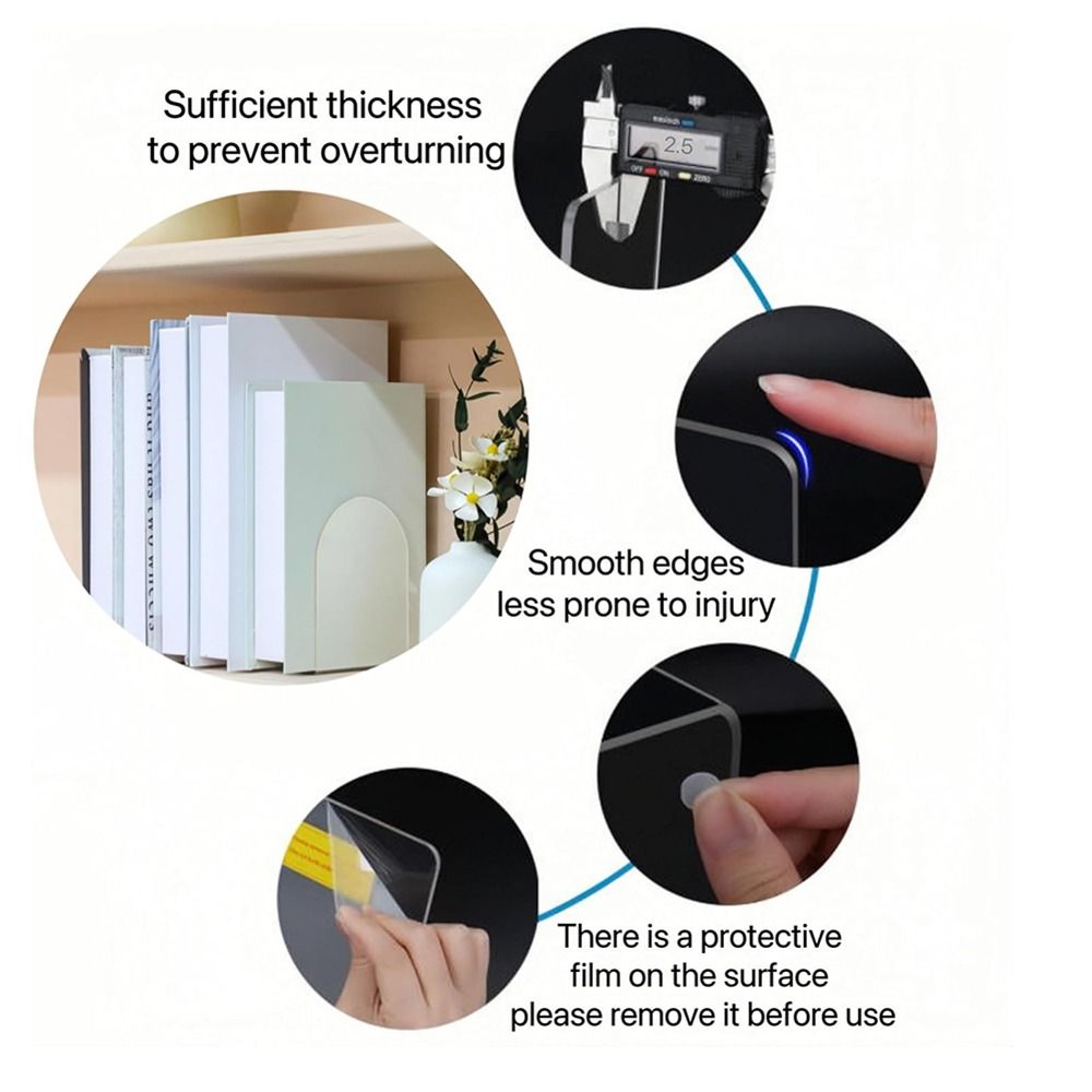 نهايات كتب أكريليك لأرفف الكتب - مراجعة Clear Acrylic Book Stand Holder وسعره