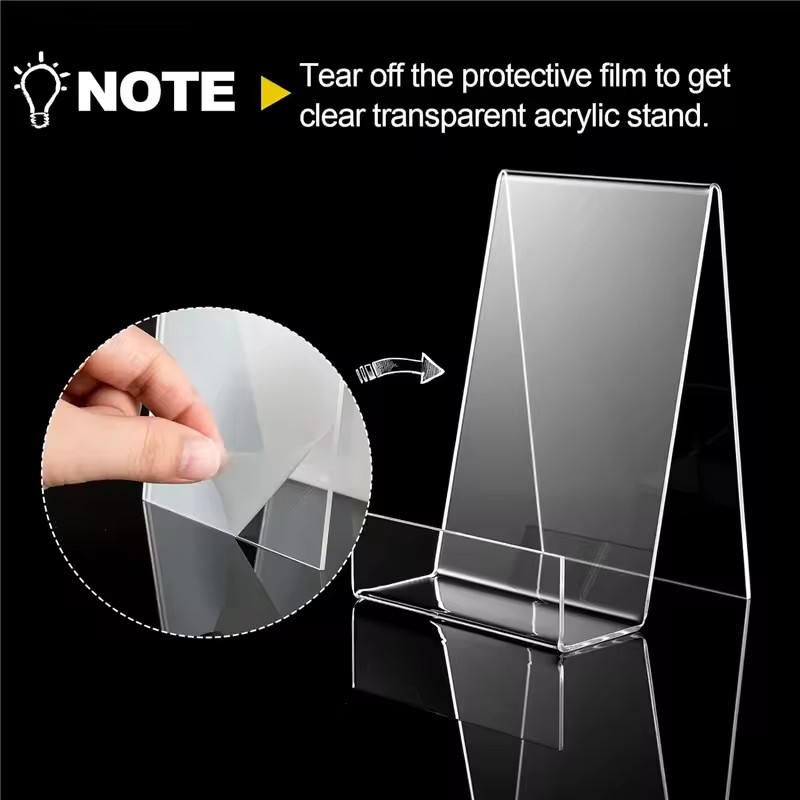 4 قطع من حوامل الكتب الشفافة ا - مراجعة Clear Acrylic Book Stand Holder وسعره