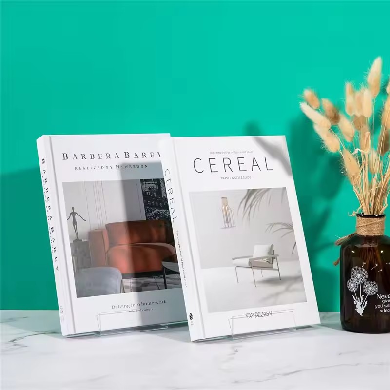 4 قطع من حوامل الكتب الشفافة ا - مراجعة Clear Acrylic Book Stand Holder وسعره