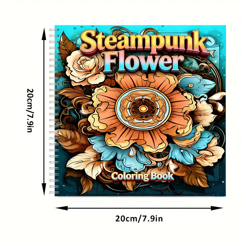 كتاب تلوين بتصميم زهور ستيمبان - مراجعة Adult Coloring Book Stress Relief وسعره