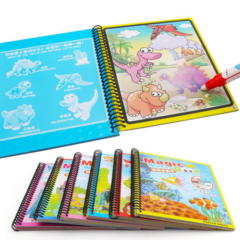 لوحة مائية سحرية قابلة لإعادة  - مراجعة Reusable Water Magic Coloring Book وسعره